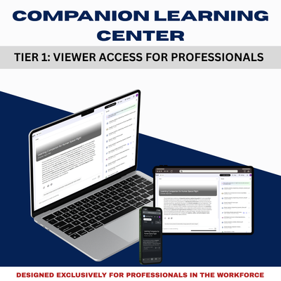 Companion Learning Center for Professionals- Tier 1: Viewer Access