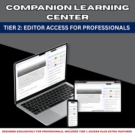 Companion Learning Center for Professionals- Tier 2: Editor Access